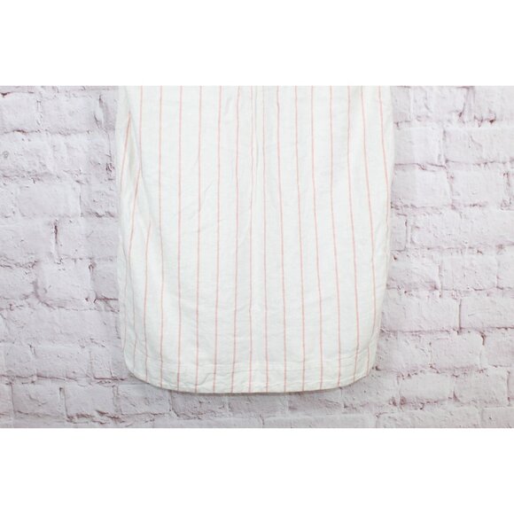 LL Bean Signature Linen Blend Dress Sailcloth Faded Orange Size S - Picture 5 of 12